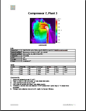 infrared report template